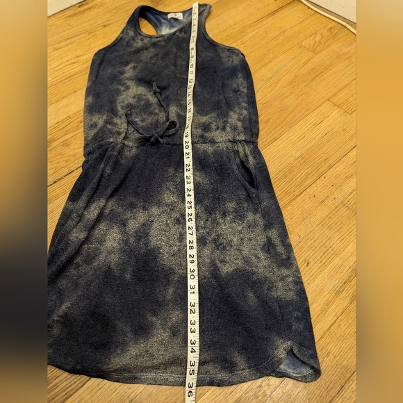 Sundry Evereve Tie Dye Racerback Tank Dress Size Small Gray Blue New - Picture 11 of 12